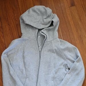 Lululemon Scuba Gray Full Zip-Up Hoodie Sz. 10
